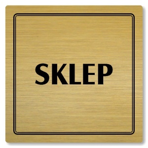 Sklep, 80x80mm, zlatá, Utah